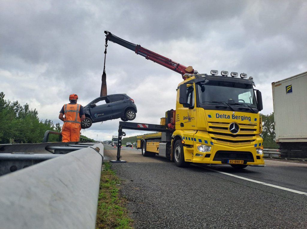 Takelwagen in actie