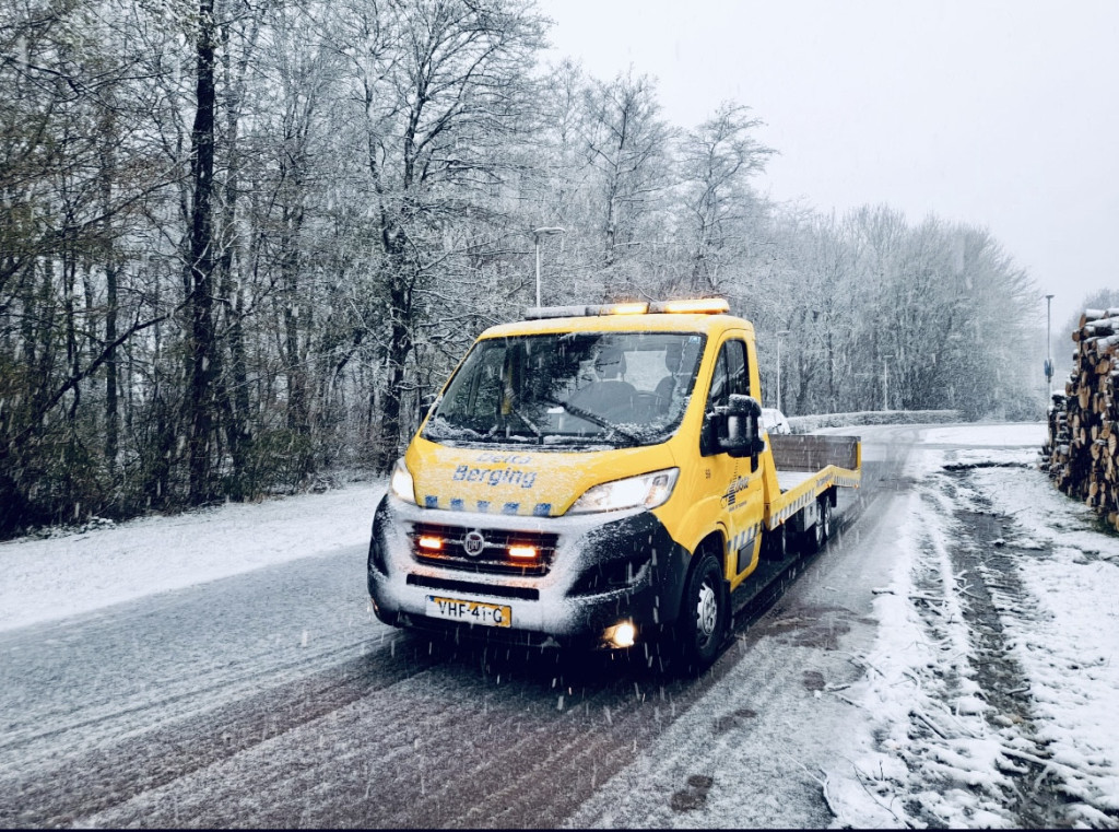 Delta B&T in de sneeuw in actie