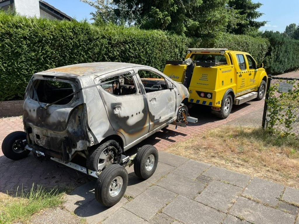 Pechhulp auto in brand